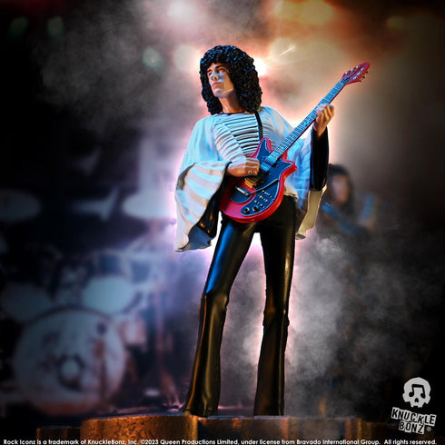 Knucklebonz Queen Rock Iconz Brian May II (Sheer Heart Attack Era) Statue